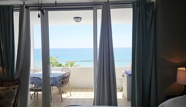 Beachfront Studio overlooking the Atlantic Ocean