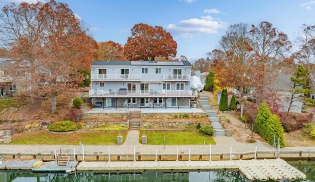 BRAND NEW LISTING! 6BD Waterfront Retreat-Central AC, Private Dock, Eel Pond Inlet