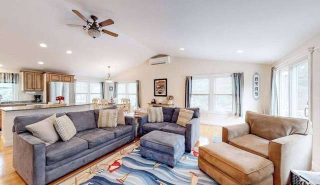 Cape escape with patio, grill, firepit, outdoor dining, W/D