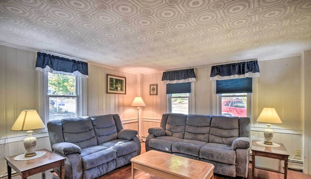 Centrally Located Meredith Apt: Walk to Lakes