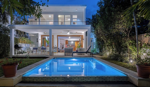 Charming house; 8 guests, in private Residencial El Portillo; 150 Mts to beach. in Las Terrenas