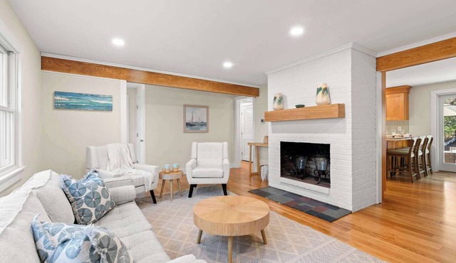 Charming Retreat with AC, Fire Pit, Game Room!