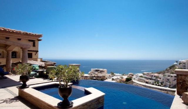 Cliffside Spanish-Style Villa with HUGE Views, Pool, & Elevator Close to DT in Cabo San Lucas