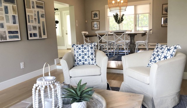 Direct ocean view home steps from beach