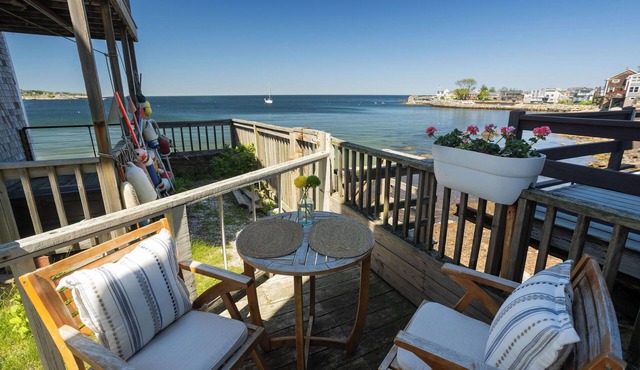 Downtown Rockport Stay with Private Ocean Deck
