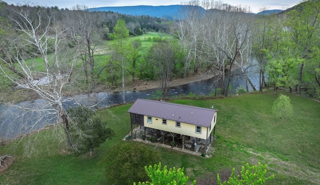 Fire Pit + Patio: Creekside Cabin in Eagle Rock!