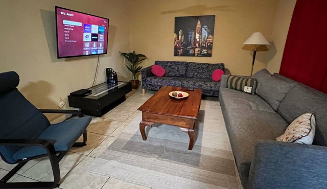 Gated Furnished WiFi Netflix vacation home 2 bed1 bath near beaches golf casino