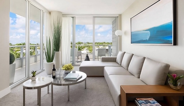 Grand Deluxe 1BR Suite King With Balcony at The Altair Hotel Bay Harbor Miami!
