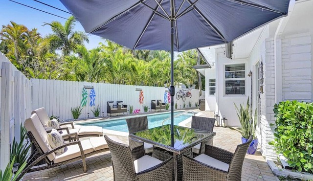 Heated Pool! 5 Bedrooms+1 Mile To Beach/Las Olas!