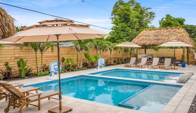 Island Vibe`s Retreat | Pool, Tiki & Cold Plunge