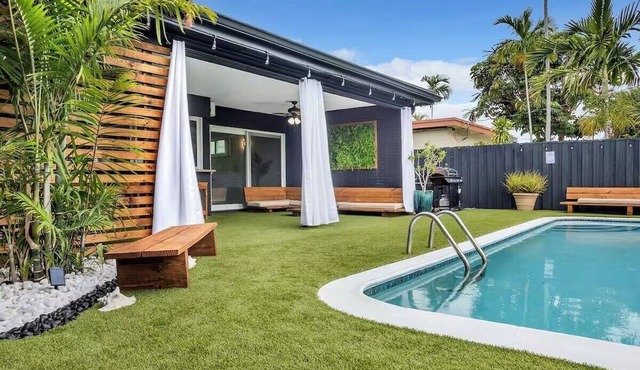 Jardins d'eden | turfed pool | 6min beach
