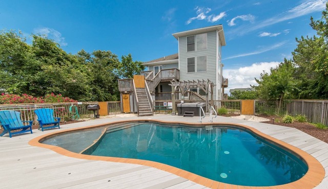 Just For Fun - Duck, Schooner Ridge, Pool Open 4/15, Pool Heat Option, Hot Tub, Close to Downtown