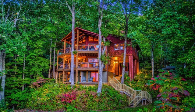 Large Secluded Cabin w/Amazing Views, Firepit, Theater, Game RM, Outdoor Shower!