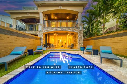 LVS Aurea Walk to Las Olas Heated Pool Spacious 9-Bed