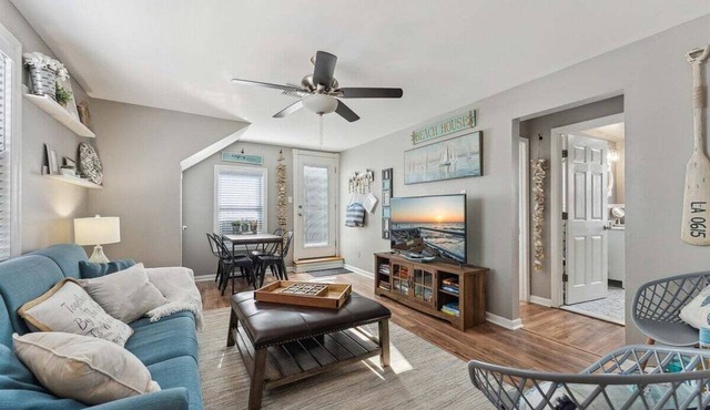Modern 2BR Condo with Deck Short Walk to Beach!