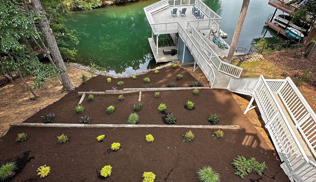 Modern Lake home on a deep water cove!