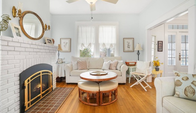 Moontide | Historic Cape Charles Home Walk to Beach & Park, Screened Gazebo + Pet Friendly