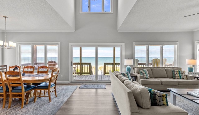 Namaste at the Beach Oceanfront House, Dog Friendly, Private Beach Access!