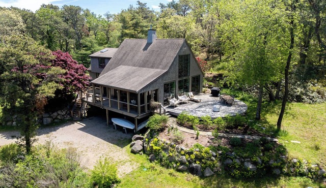 New 2026 Private Two-Acre North Chatham Escape with Marsh Views, Decks, and a Hot Tub