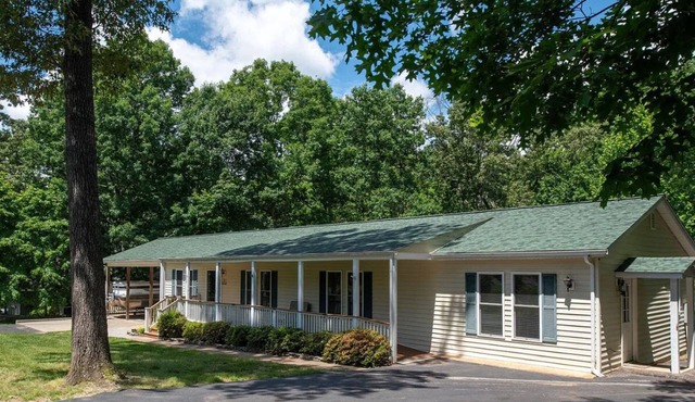 NEW! Relax at Liberty's Nest, a charming lake access home with boat slip.