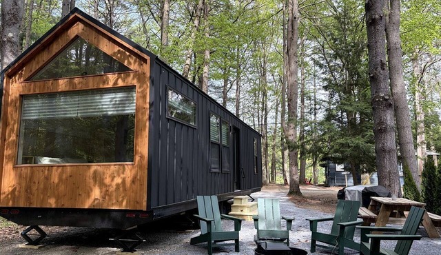 Nordic-Inspired Tiny Cabin Near Lake George & Hudson River, New York