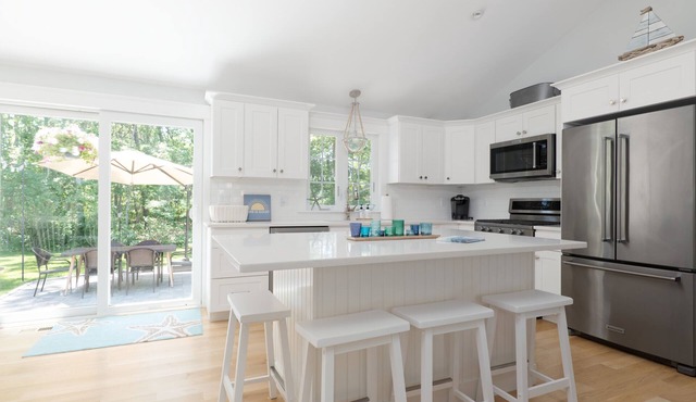 Now booking Summer 2026! Walk to Great Pond, Playground, Central AC.