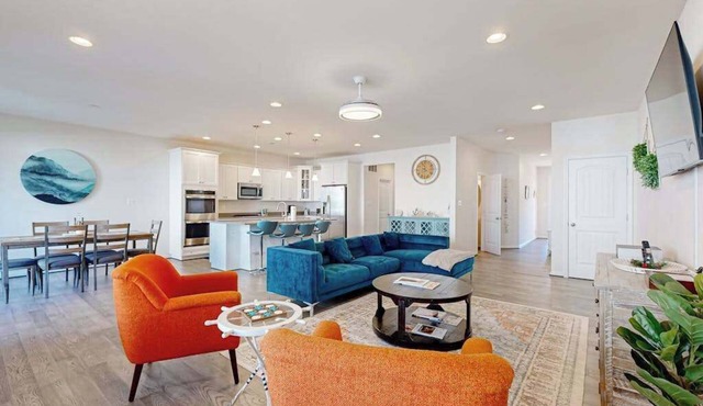 Ocean View Beach Club house with shared pool, sports courts, & gym