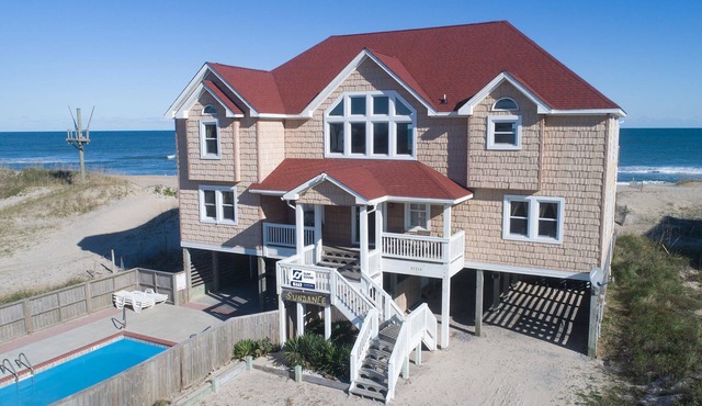 Oceanfront Home on the Beach w/Private Pool, Hot Tub, and Poolside Lounge