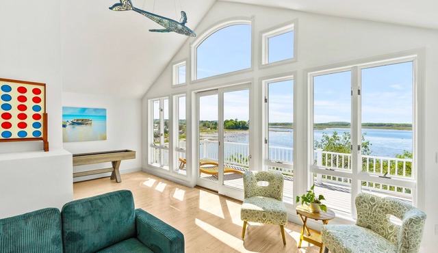 Plumb Island Sound Waterfront Sunset Getaway