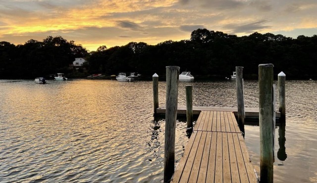 Private beach & dock across the street!