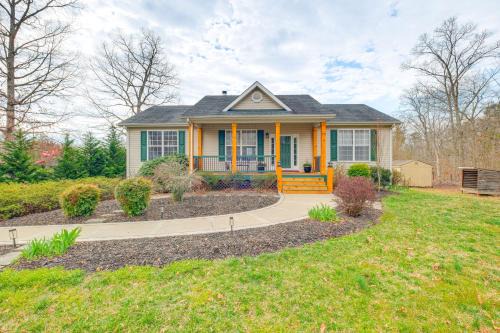 Private Deck & Views: Rural Virginia Escape