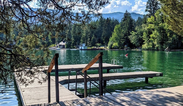 Private Flathead Lake Home — 200 Ft Shoreline, F-Dock, Crescent Bay