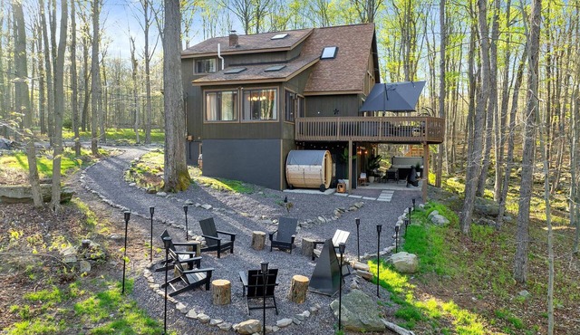 Private Pocono Chalet | Hot Tub, Sauna, Theater, Game Room