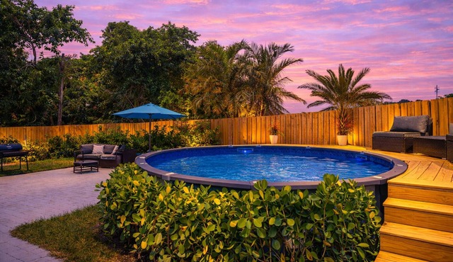 Private pool home near beach & downtown