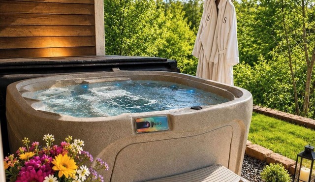 Private Retreat with fire pit and hot tub