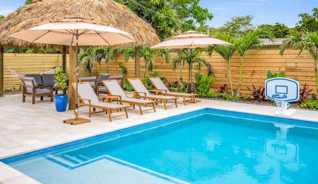 Resort Escape | Pool, Tiki, Hammock & Cold Plunge