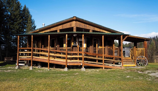 Secluded ranch house on 9 acres near Whitefish, MT