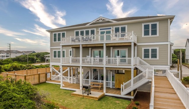 Shellebration - Luxurious 8 BR, 8 BA Oceanfront Home - Pool & Elevator!