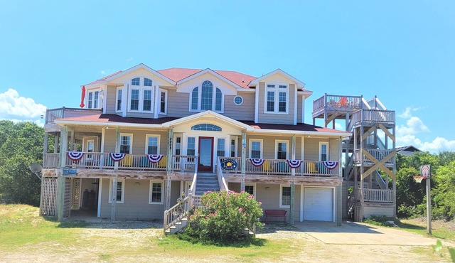 Solstice by the Sea | 7BR Carova Beach 4x4 OBX | Pool, Sauna & Theater