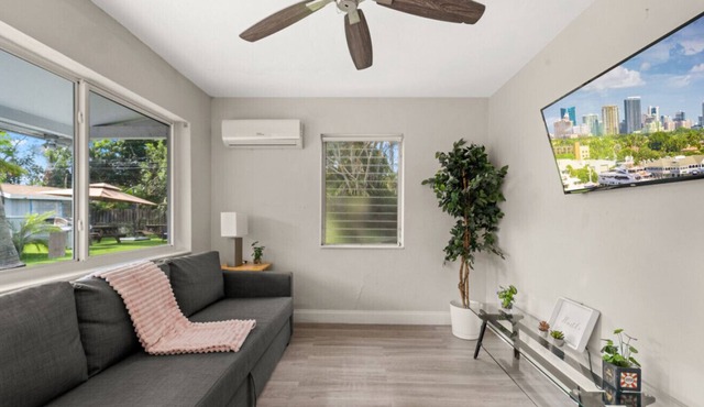 Studio at FortLauderdale+BBQ+Backyard+Nearby BEACH