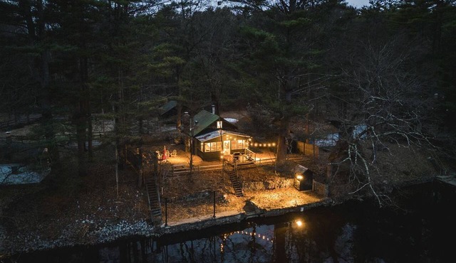 Stunning Waterfront Cabin with Private Dock Near Saratoga & Lake George | Corinth, New York