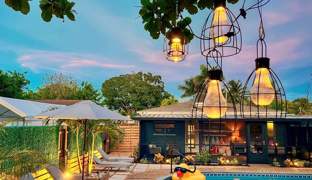 Stylish Pet Friendly Home with Private Pool Oasis