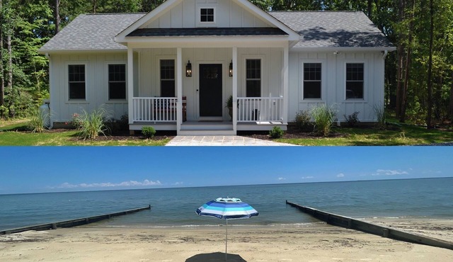 Summer Breeze waterfront NEW home with private beach and dock