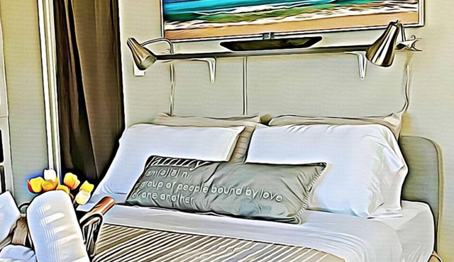 Sunny Sweet Studio for 2 guests With free Parking/Wifi, close to the Beach!