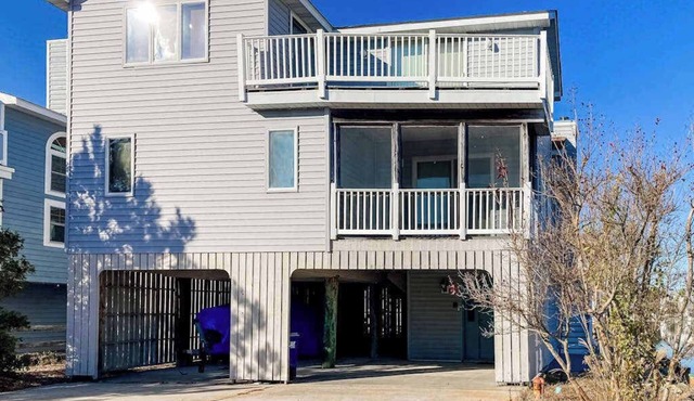 Town of South Bethany enchanting canal-front retreat with decks & amazing views