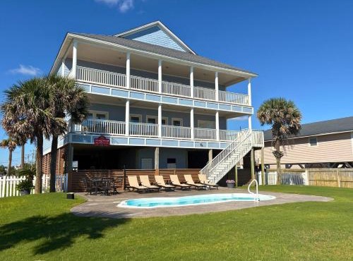 True Oceanfront 7 Suites Private Pool Sleeps 24 Anderson Cottage