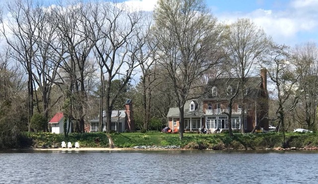 Unique waterfront home with private beach