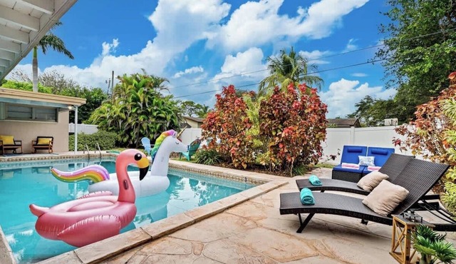 Villa Oasis near Miami Stadium | 4BR/3BA Pool Home | 7 Beds