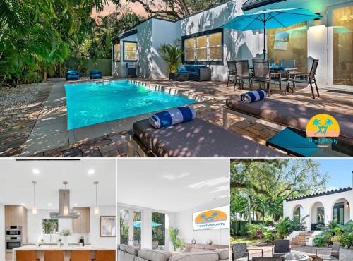 Villa Tropicale Stunning 4 Bedroom 4 Bath Home with Pool and BBQ