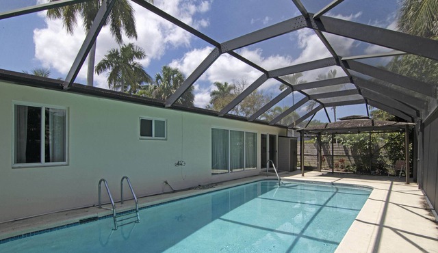 Waterfront Oasis | Enclosed pool